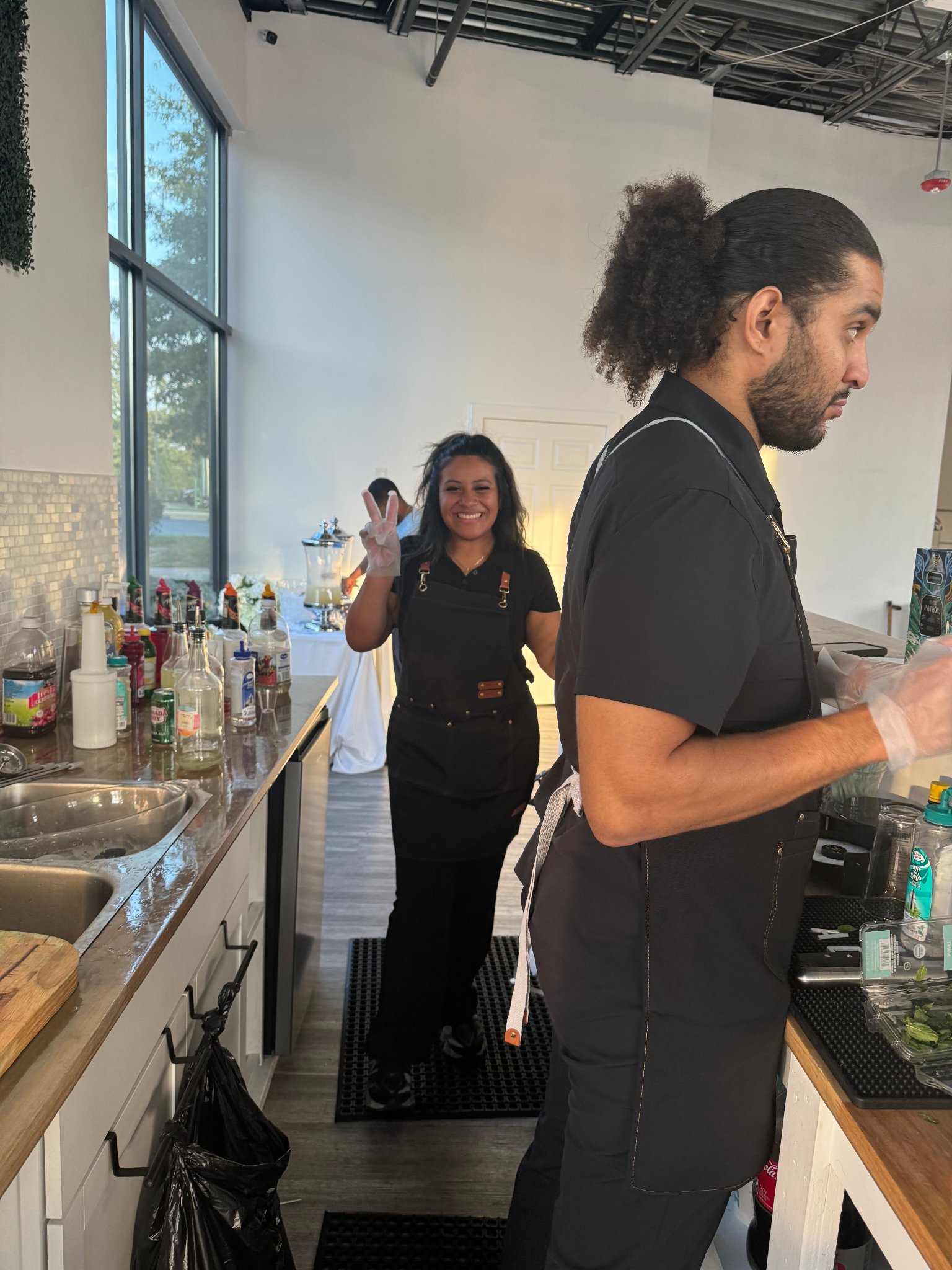 TIPS certified bartender serving responsibly